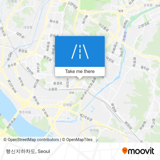 행신지하차도 map