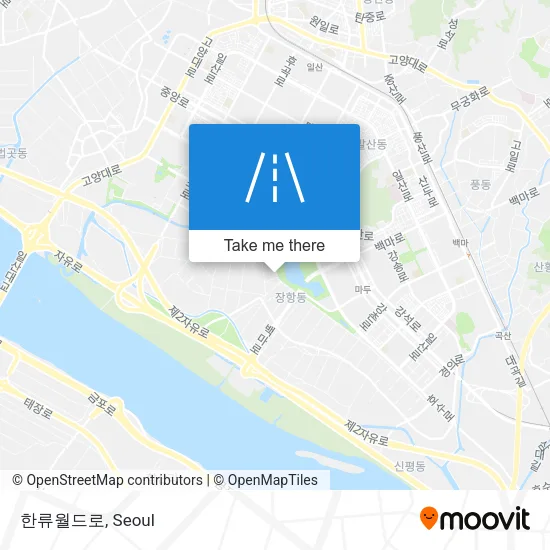 한류월드로 map