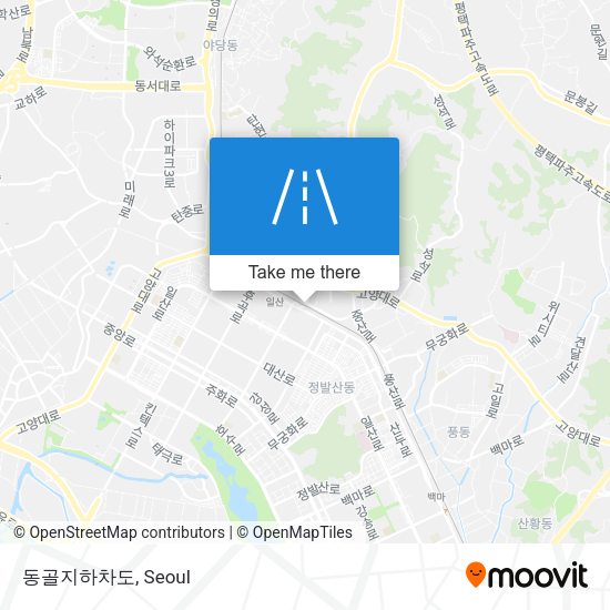 동골지하차도 map