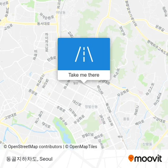 동골지하차도 map