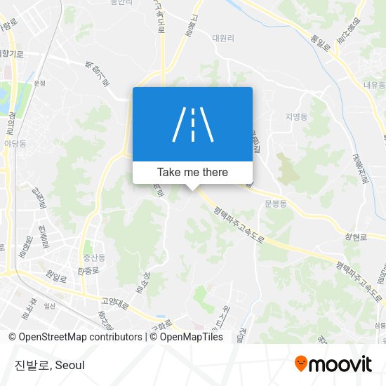 진밭로 map