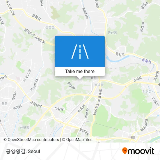 공양왕길 map