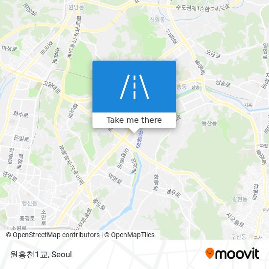 원흥천1교 map