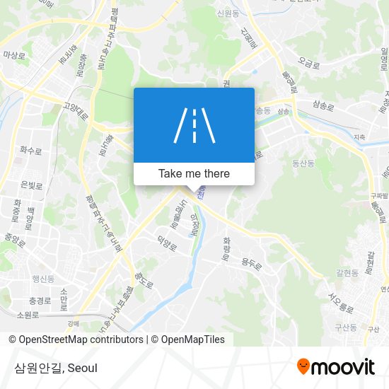 삼원안길 map