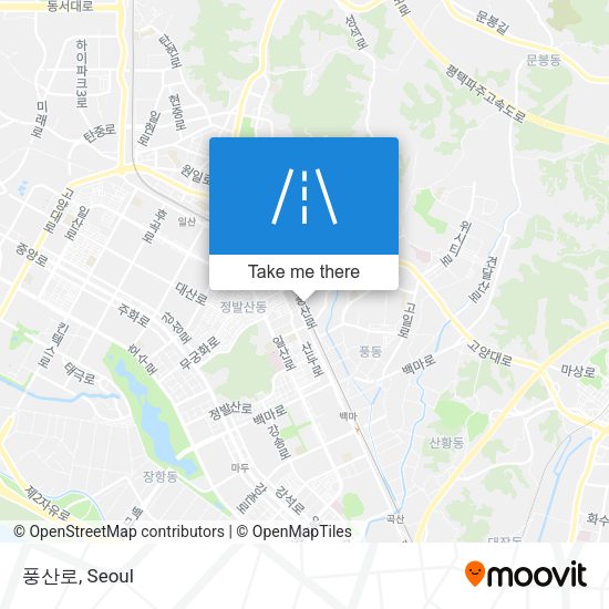 풍산로 map