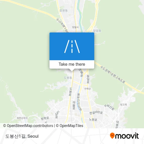 도봉산1길 map