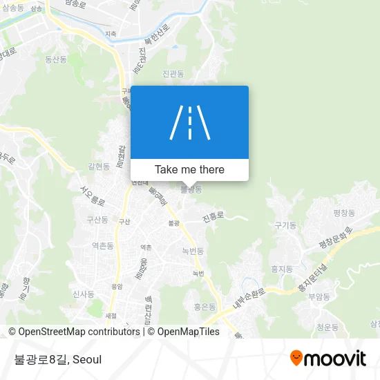 불광로8길 map