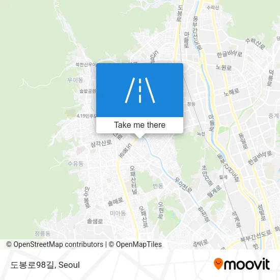 도봉로98길 map