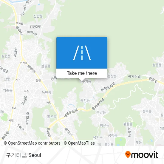 구기터널 map