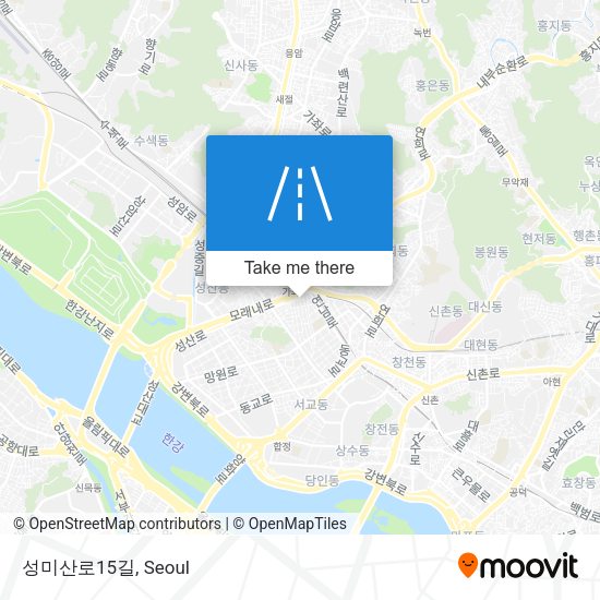 성미산로15길 map