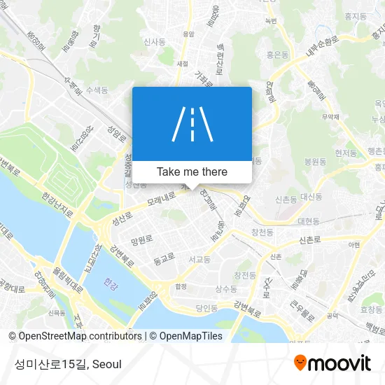 성미산로15길 map