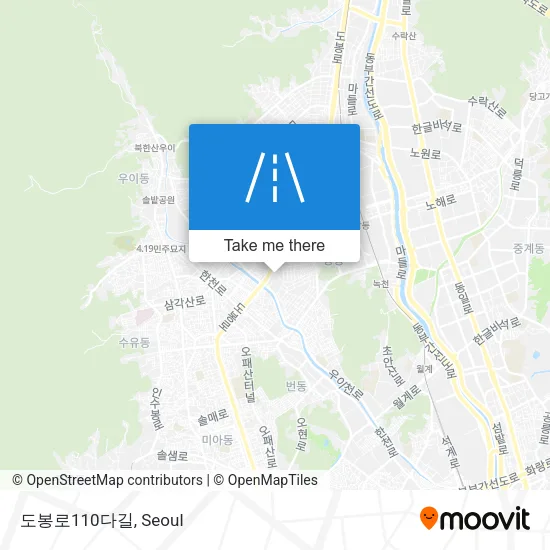 도봉로110다길 map