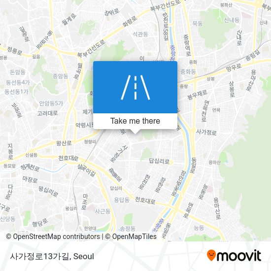 사가정로13가길 map