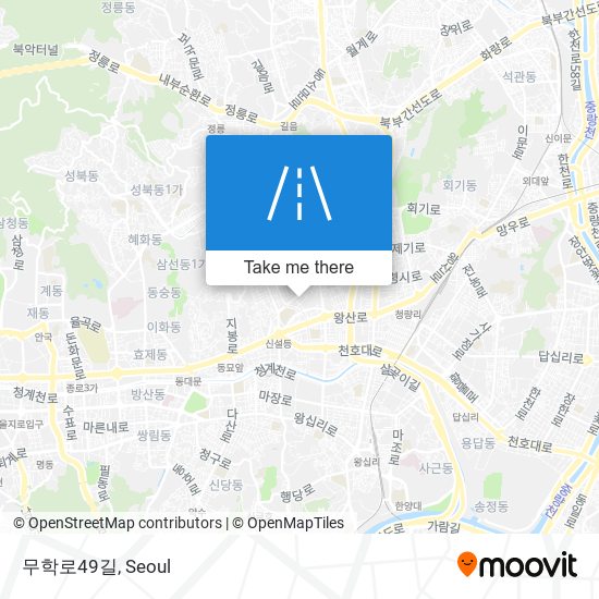 무학로49길 map