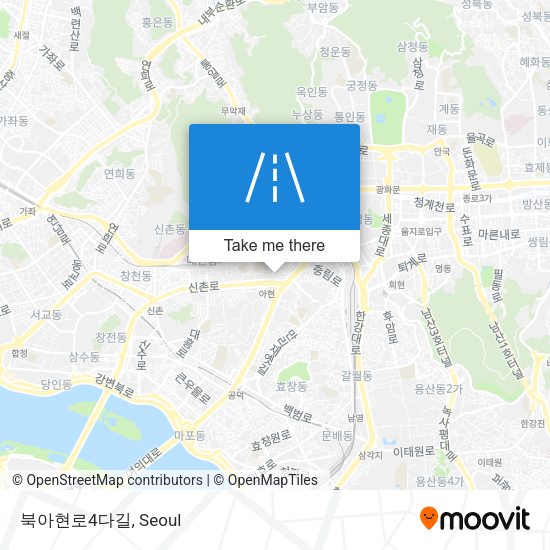 북아현로4다길 map