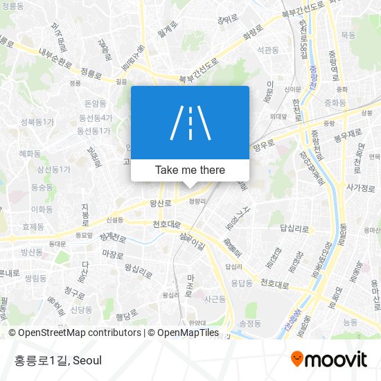 홍릉로1길 map