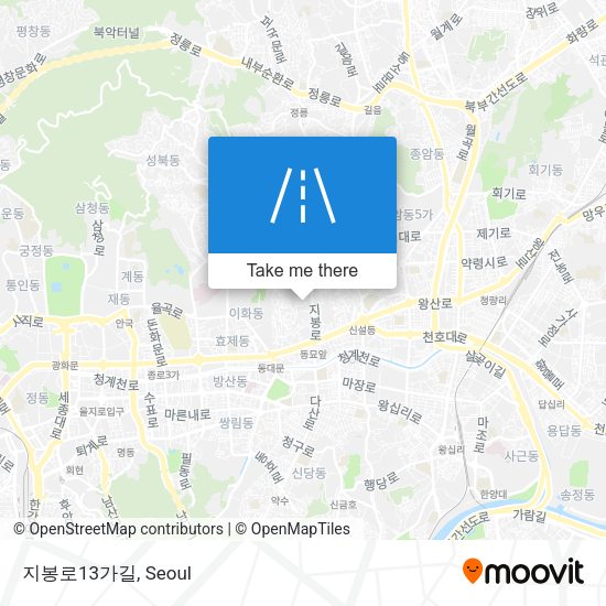 지봉로13가길 map