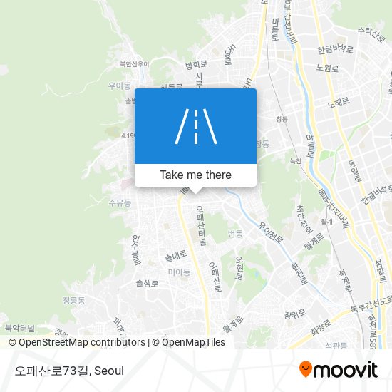 오패산로73길 map