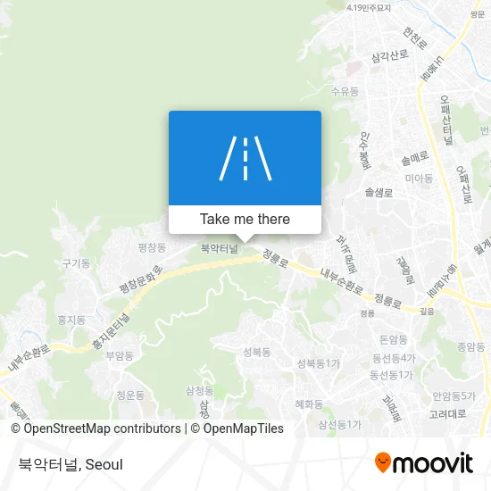북악터널 map