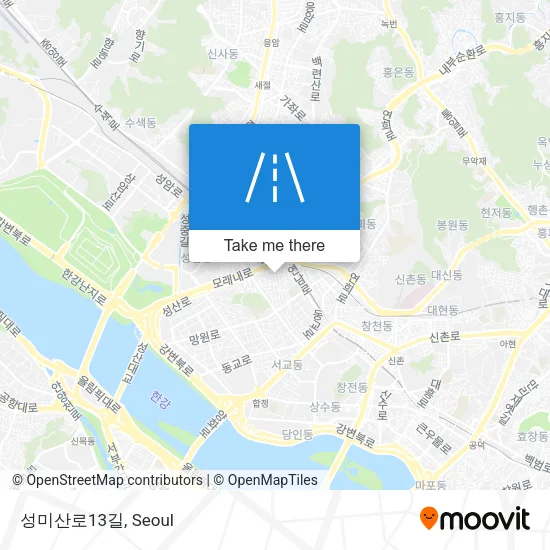 성미산로13길 map