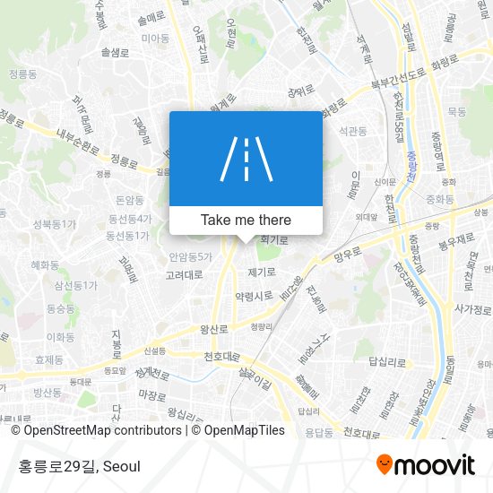 홍릉로29길 map