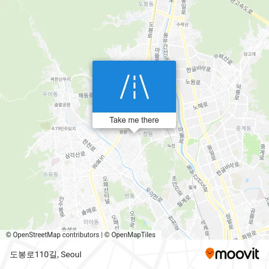 도봉로110길 map