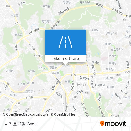 사직로12길 map