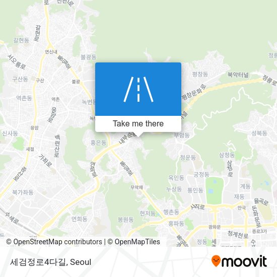 세검정로4다길 map