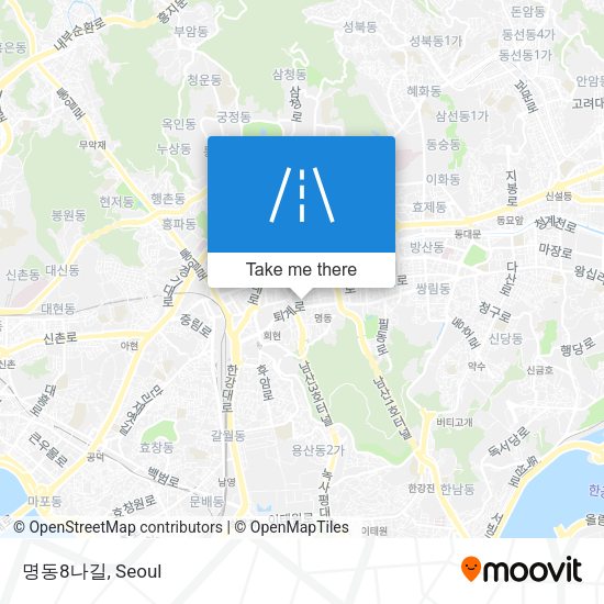 명동8나길 map