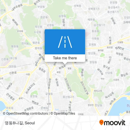 명동8나길 map