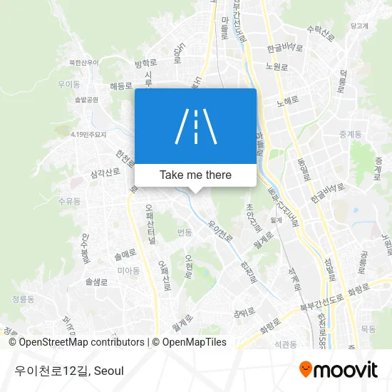 우이천로12길 map