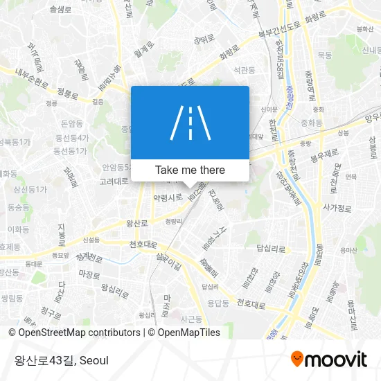왕산로43길 map
