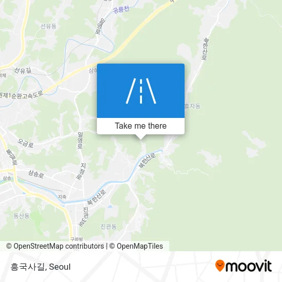 흥국사길 map