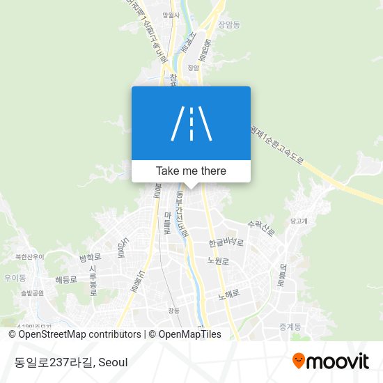 동일로237라길 map