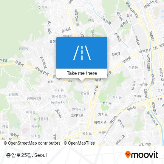 종암로25길 map