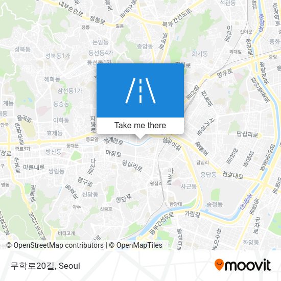 무학로20길 map