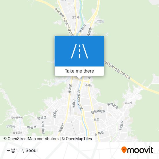 도봉1교 map