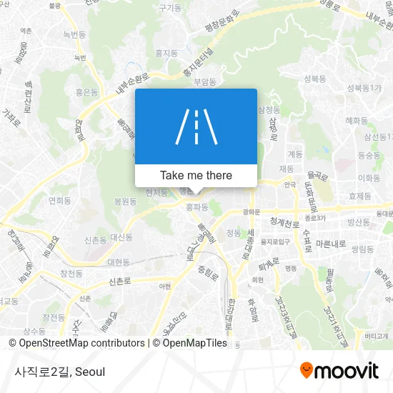 사직로2길 map