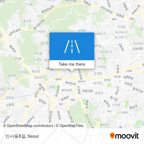 인사동8길 map