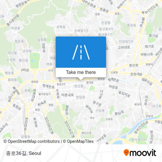 종로36길 map