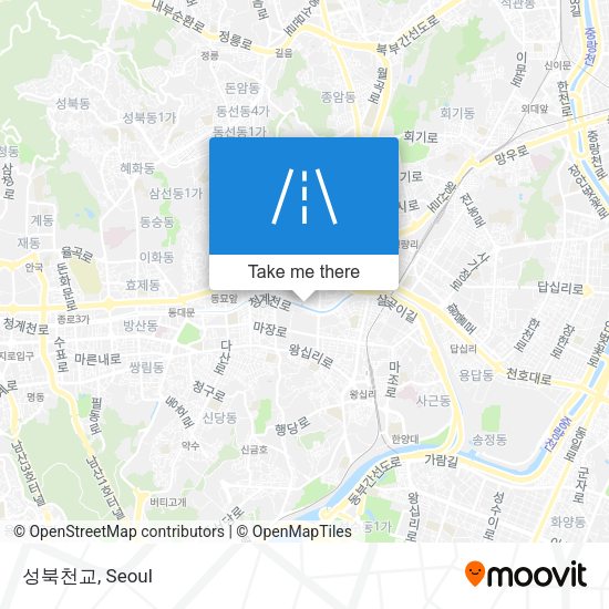 성북천교 map