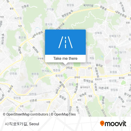 사직로9가길 map