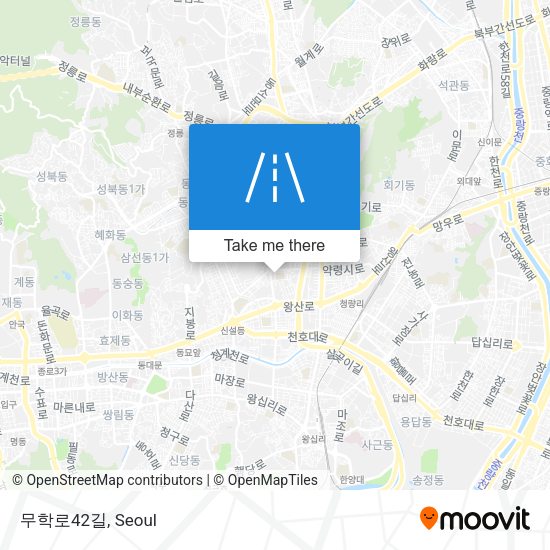 무학로42길 map