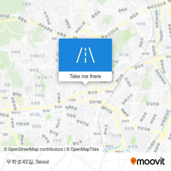 무학로42길 map