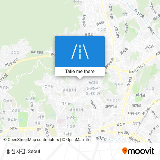 흥천사길 map