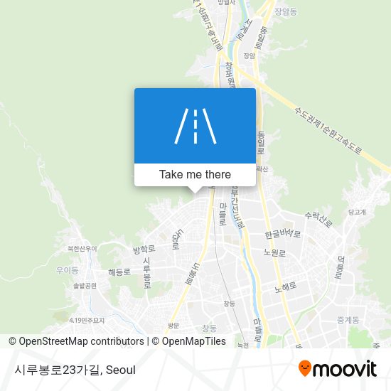 시루봉로23가길 map
