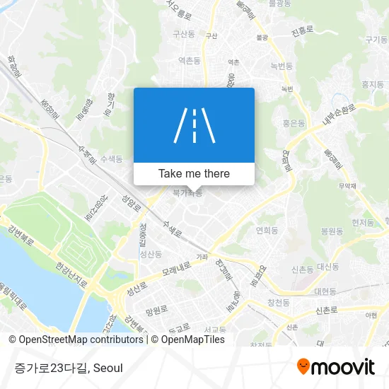 증가로23다길 map