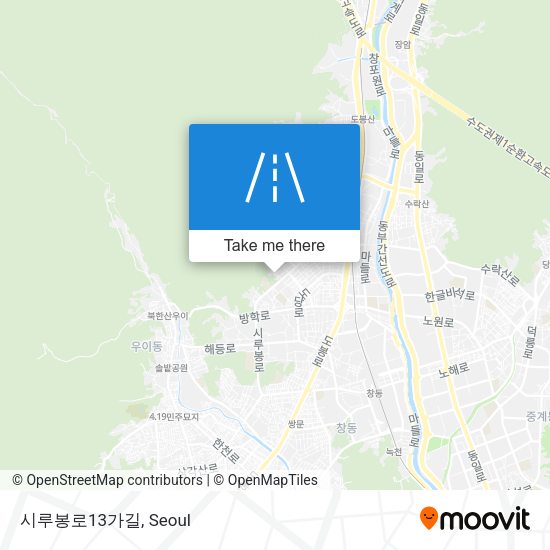 시루봉로13가길 map