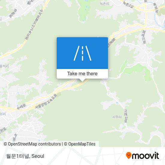 월문1터널 map