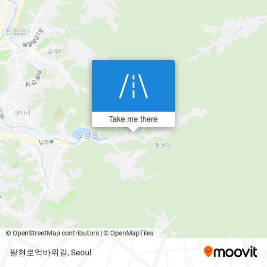 팔현로억바위길 map